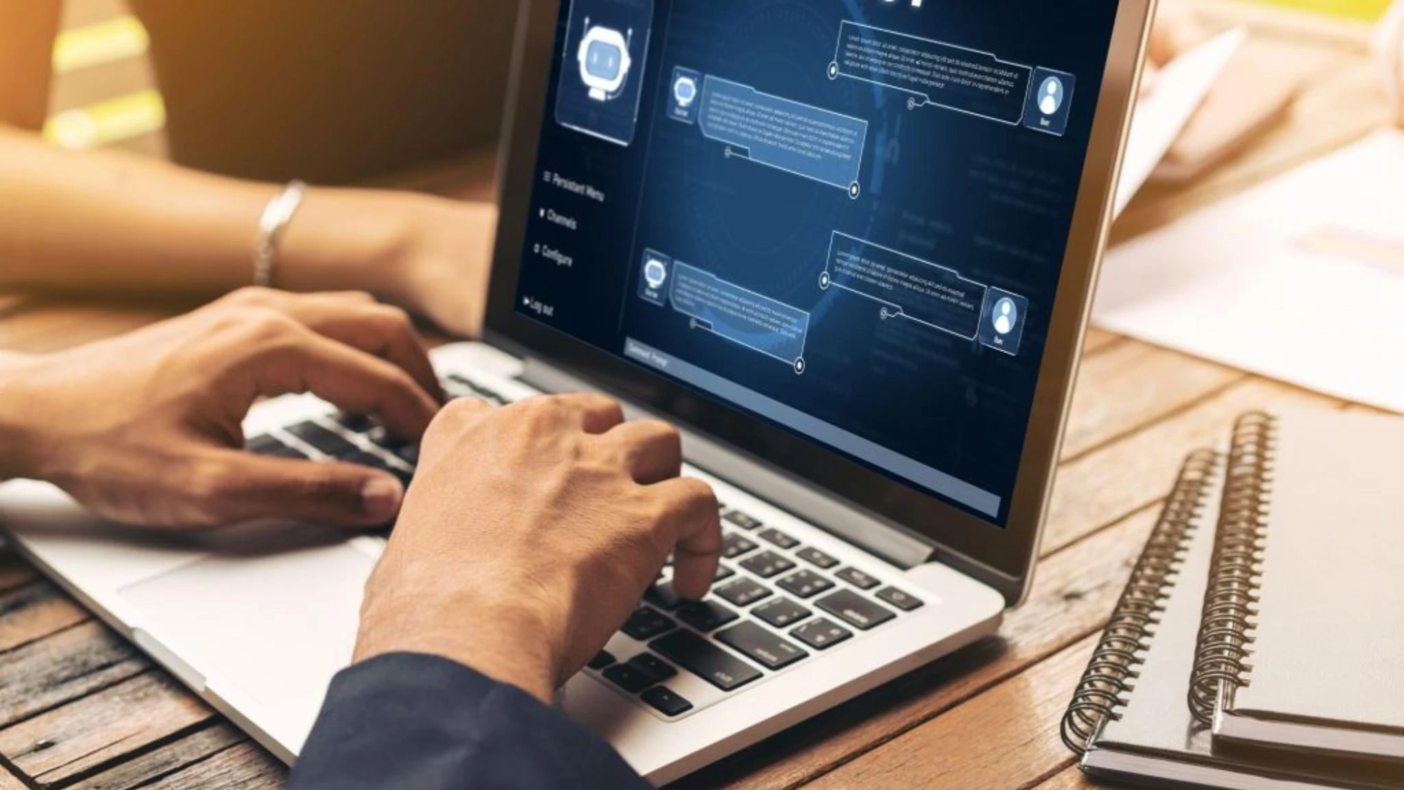 Infographic on using chatbots to enhance customer service efficiency and engagement.