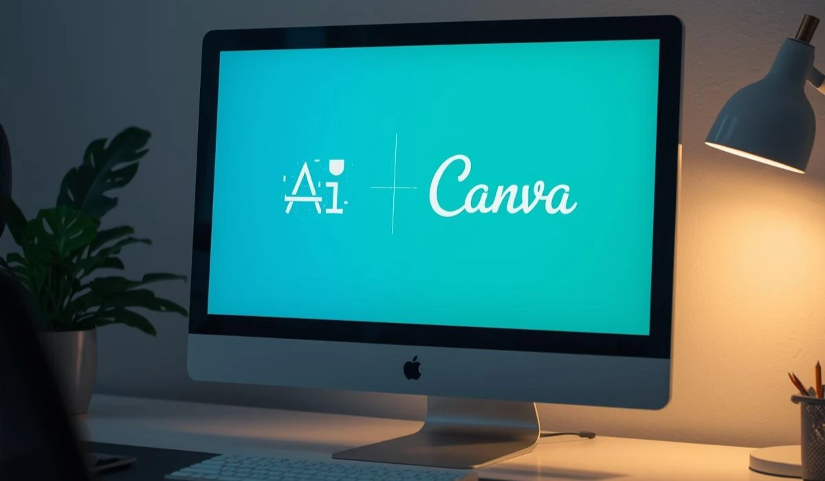 AI Canvas logo featuring a modern design with vibrant colors and abstract shapes representing creativity and technology.