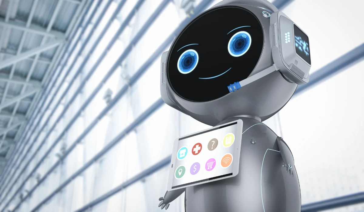 Helpful Robot Ready to Assist