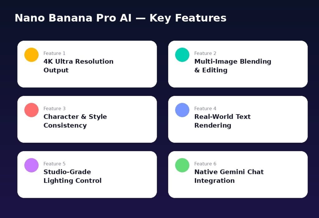 nano banana pro ai key features diagram