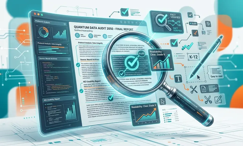 SEO and readability audit dashboard