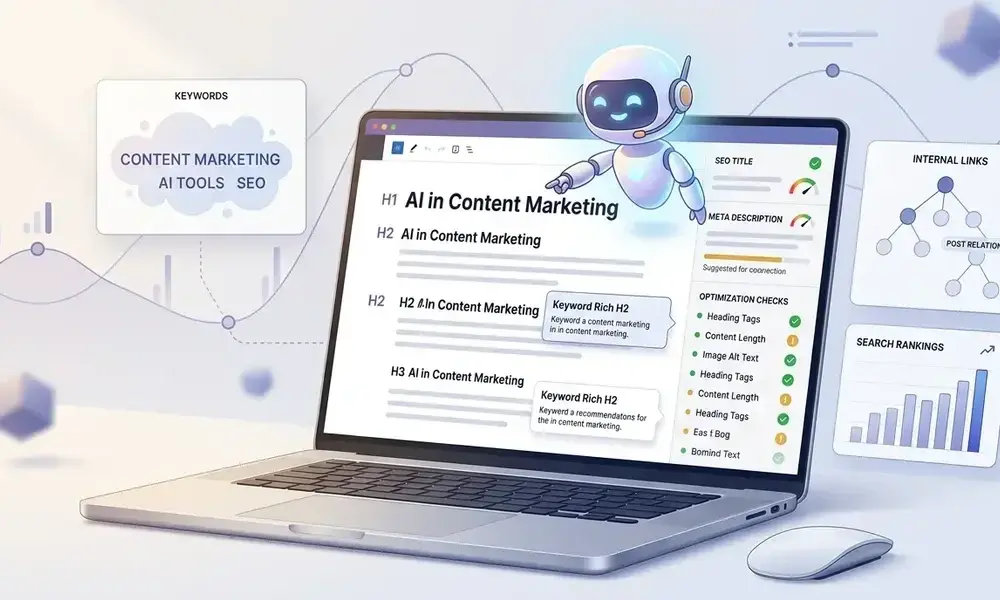 AI writing assistant analyzing on-page SEO factors, headings-Claude Prompts for SEO