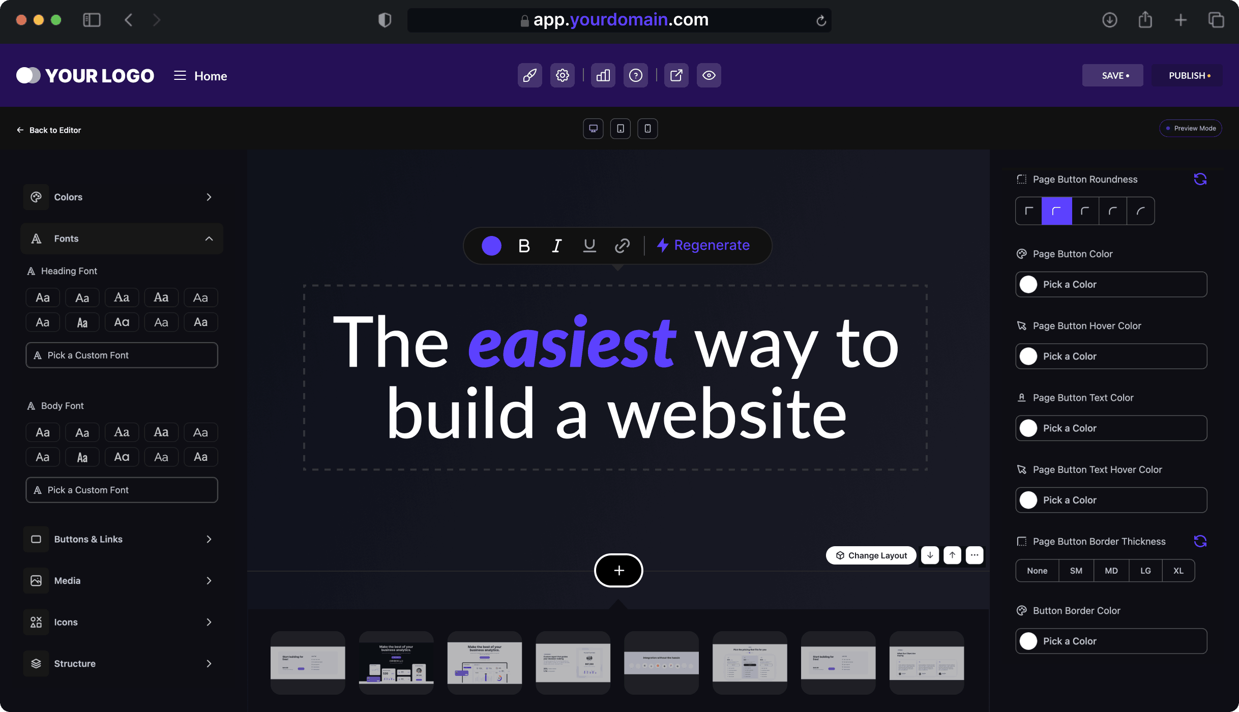 ai website builder