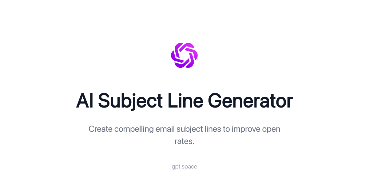 ai email subject line generator test