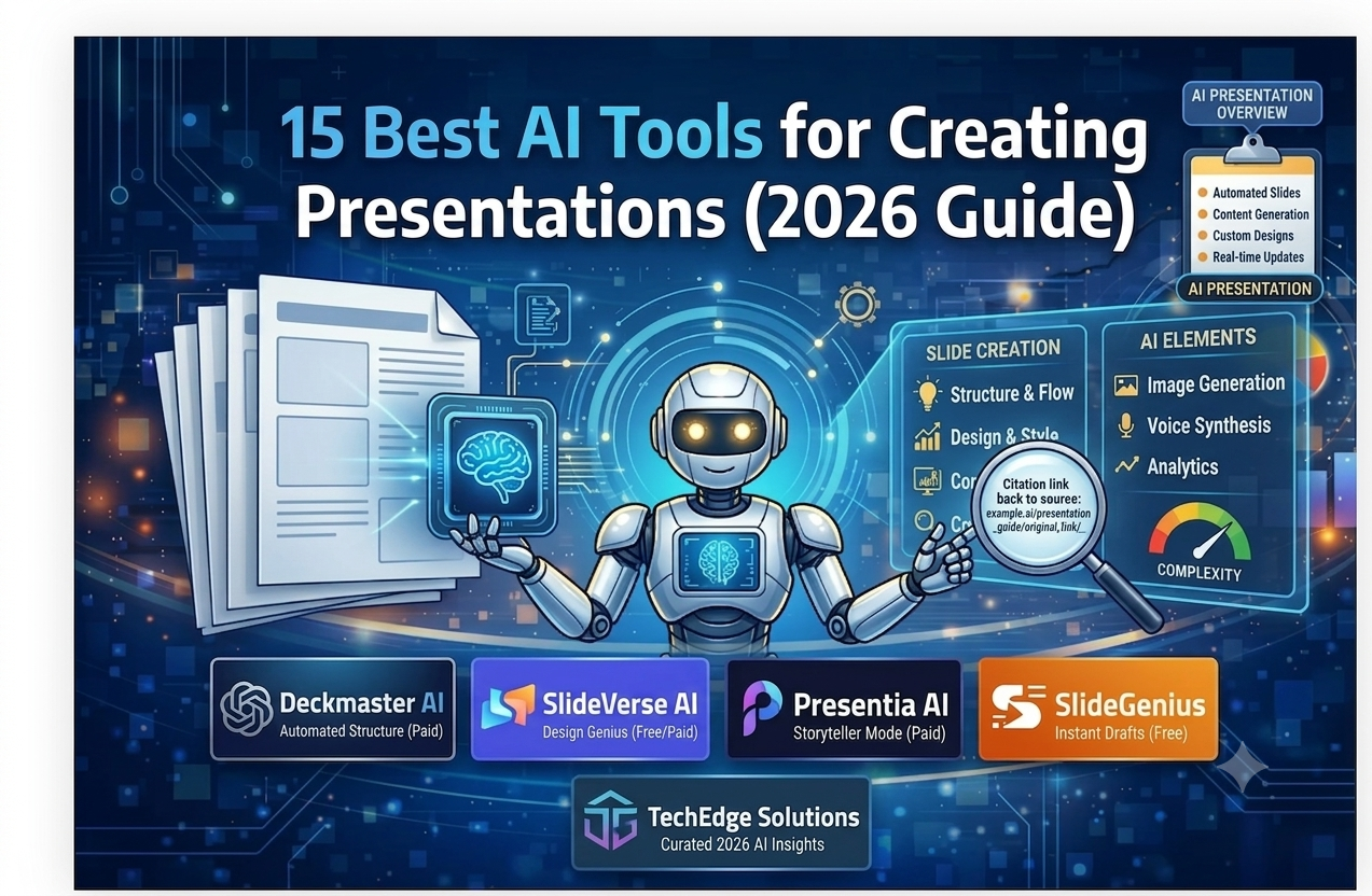 15 AI tools for creating presentation 2026