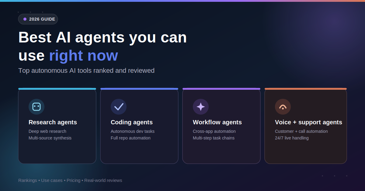 best ai agents 2026